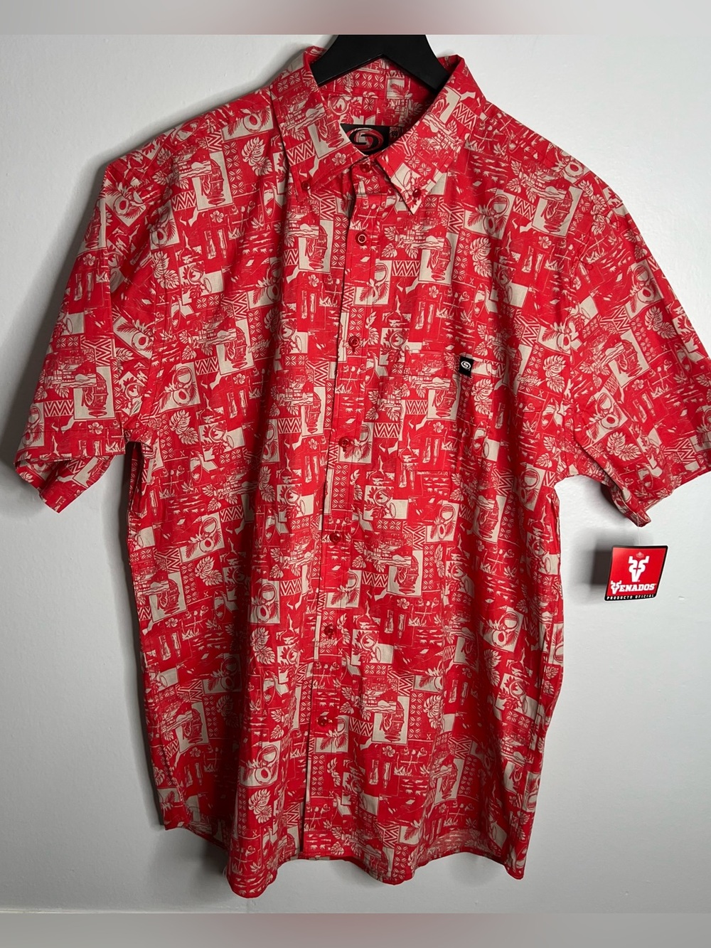 Venados De Mazatlan Tuba Button Down Shirt Mens XL Red El Siglo LMB Mexico NWT
